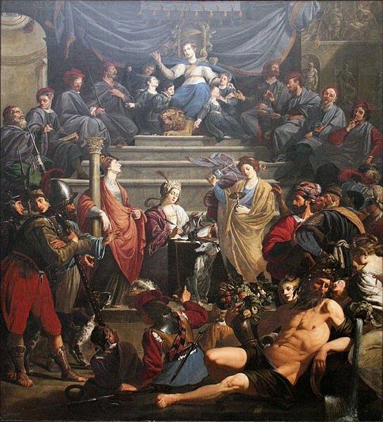 Theodoor Rombouts Allegory of the Court of Justice of Gedele in Ghent oil painting image